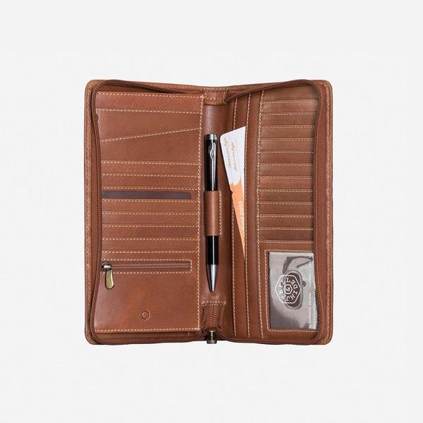 Texas Leather Travel Wallet | Clay - iBags - Luggage & Leather Bags