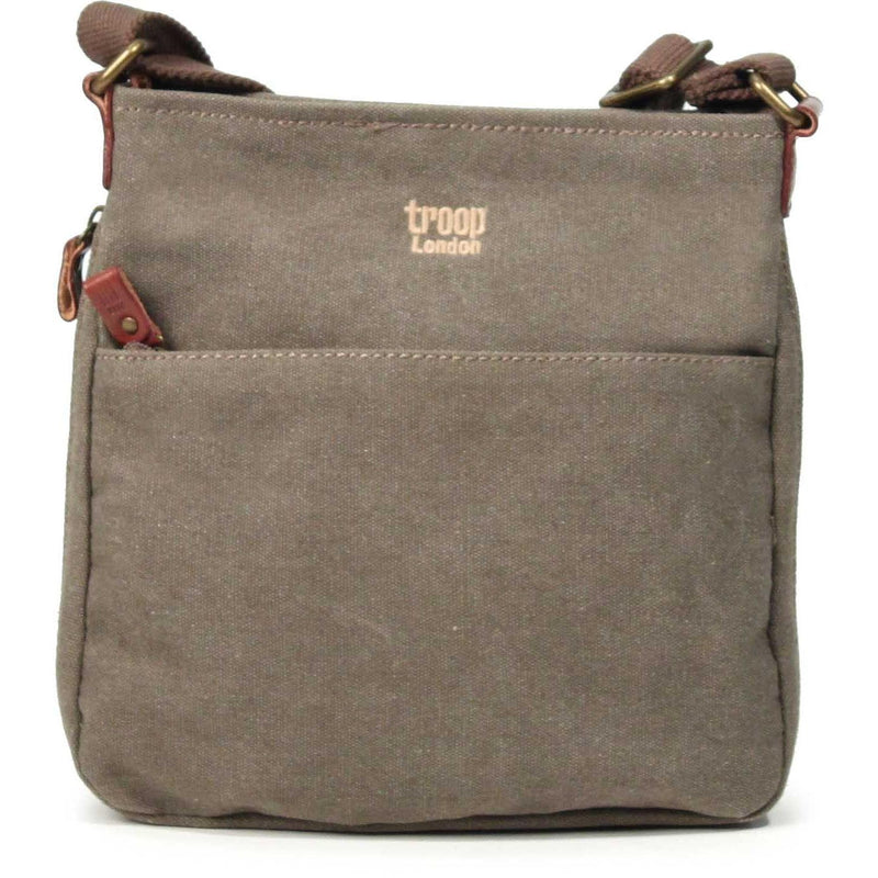 Troop London Canvas Classic Cross-Body Bag | Brown - iBags.co.za
