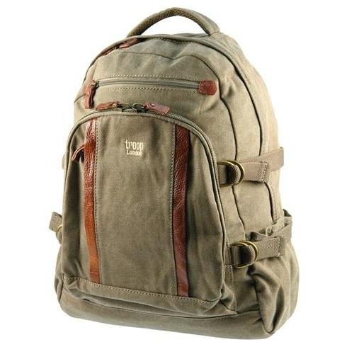 Troop London Classic Large Laptop Backpack Khaki - iBags.co.za