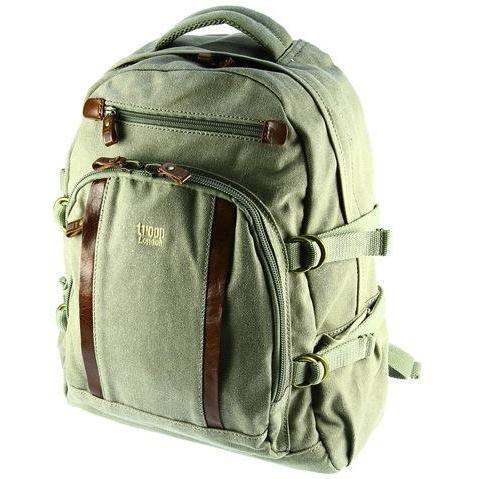 Troop London Classic Large Laptop Backpack Khaki - iBags.co.za