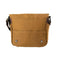 Troop London Heavy Wax Canvas Tall Messenger Bag | Camel - iBags.co.za