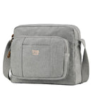 Troop London Organic Cotton Across Body Bag | Ash Grey - iBags.co.za