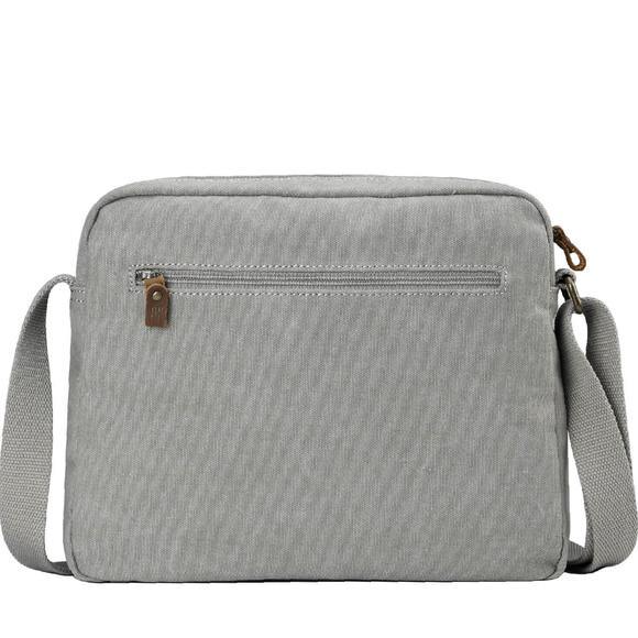 Troop London Organic Cotton Across Body Bag | Ash Grey - iBags.co.za
