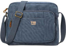 Troop London Organic Cotton Across Body Bag | Blue - iBags.co.za