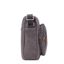 Troop London Organic Cotton Across Body Bag | Charcoal - iBags.co.za