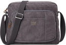 Troop London Organic Cotton Across Body Bag | Charcoal - iBags.co.za