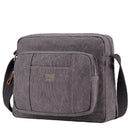 Troop London Organic Cotton Across Body Bag | Charcoal - iBags.co.za