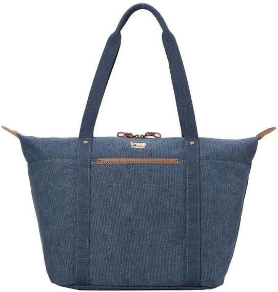 Troop London Organic Cotton Carry Handle Sling Bag | Blue - iBags.co.za