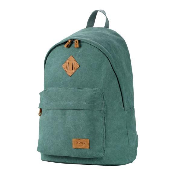 Troop London Organic Cotton Casual Day Backpack | Turquoise - iBags.co.za