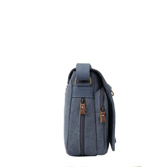 Troop London Organic Cotton Computer Messenger | Blue - iBags.co.za