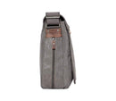 Troop London Organic Cotton Laptop Large Messenger Bag | Charcoal - iBags.co.za