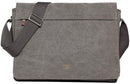 Troop London Organic Cotton Laptop Large Messenger Bag | Charcoal - iBags.co.za