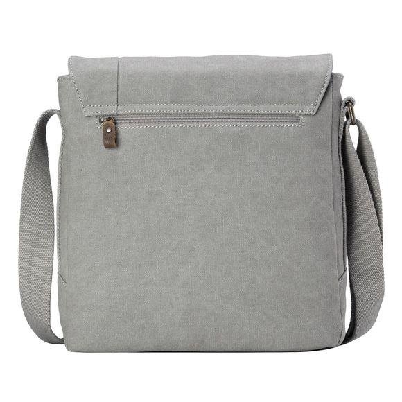 Troop London Organic Cotton Reporter Bag | Ash Grey - iBags.co.za