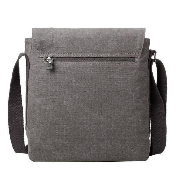 Troop London Organic Cotton Reporter Bag | Charcoal - iBags.co.za