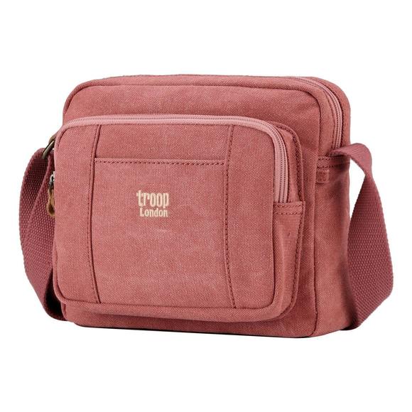 Troop London Organic Cotton Shoulder Small | Pink - iBags.co.za