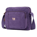 Troop London Organic Cotton Shoulder Small | Purple - iBags.co.za