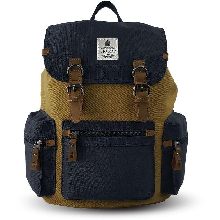 Troop London Utility Backpack | Navy/Mustard - iBags.co.za