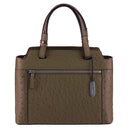 Via Veneta Faith Leather Medium Structured Handbag | Nicotine Brown - iBags.co.za