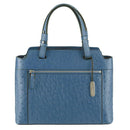 Via Veneta Faith Leather Medium Structured Handbag | True Blue - iBags.co.za