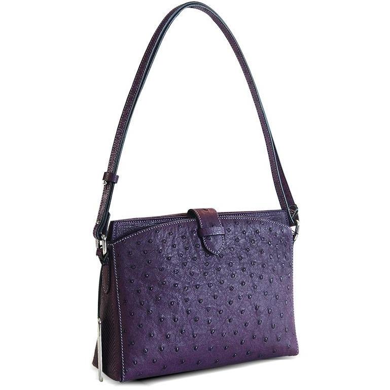 Via Veneta Fantine Leather Small Under Arm Or Cross Body Handbag | African Violet - iBags.co.za