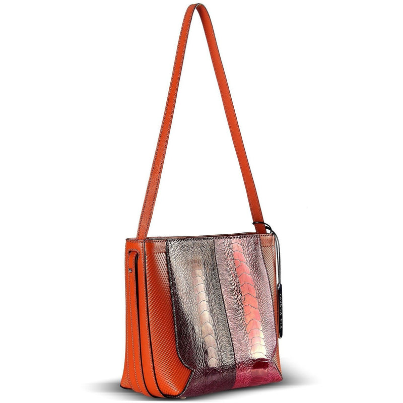 Via Veneta Julie Leather Small Elegant Handheld Bag | Multi Bright - iBags.co.za
