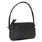 Via Veneta Ostrich Leather Quill Compact Handbag | Nicotine - iBags.co.za