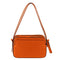 Via Veneta Ostrich Leather Quill Compact Handbag | Papaya - iBags.co.za