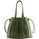 Via Veneta Provoque Fern Ostrich Leg Handbag | Green - iBags.co.za