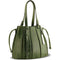 Via Veneta Provoque Fern Ostrich Leg Handbag | Green - iBags.co.za