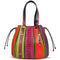 Via Veneta Provoque Fern Ostrich Leg Handbag | Multi - iBags.co.za