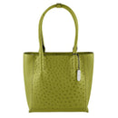 Via Veneta Vada Ostrich Quill Leather Handbag | Lime Green - iBags | South Africa's Best Luggage & Bags