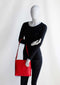 Via Veneta Vera Ostrich Quill Leather Handbag | Pink - iBags.co.za