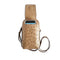 Via Veneta Willow Ostrich Quill Leather Ladies Crossbody Mobile Handbag | Pepper - iBags.co.za