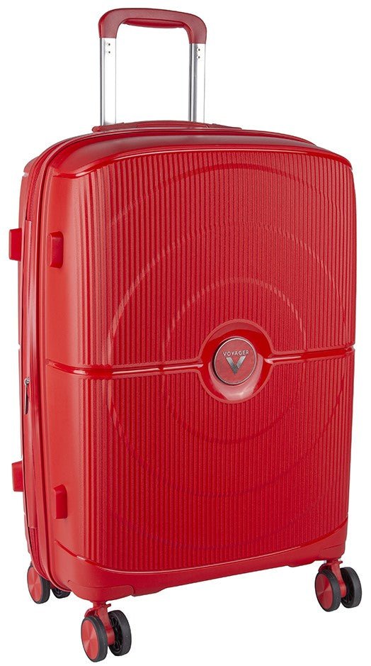 Voyager Aeon Medium 4 Wheel Trolley Case | Red - iBags - Luggage & Leather Bags