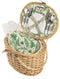 Yuppie Flora Picnic Basket (4 Persons) - iBags - Luggage & Leather Bags