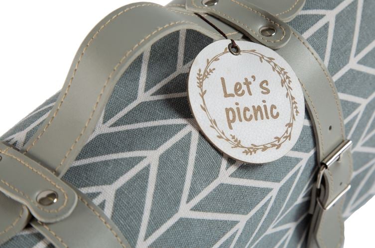 Yuppie French Grey Picnic/Beach Rug Lrg - iBags - Luggage & Leather Bags