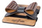 Yuppie Genuine Leather Bowtie | Stars Brown On Black - iBags - Luggage & Leather Bags