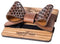 Yuppie Genuine Leather Bowtie | Zigzag Brown On Brown - iBags - Luggage & Leather Bags