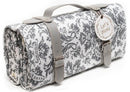 Yuppie Grey Damask Picnic/Beach Rug Med - iBags - Luggage & Leather Bags