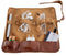 Yuppie Leather Utility Roll-Up Bag | Brown - iBags - Luggage & Leather Bags