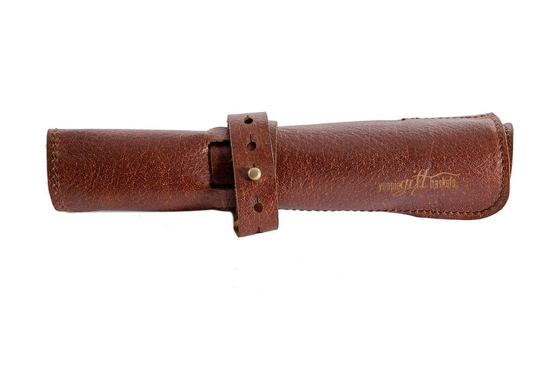 Yuppie Leather Utility Roll-Up Bag | Brown - iBags - Luggage & Leather Bags