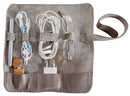 Yuppie Leather Utility Roll-Up Bag | Grey - iBags - Luggage & Leather Bags