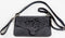 Yuppie Rose Design Black Genuine Leather Clutch Handbag | Engraved On The Inside “A Bag Of Love / ‘N Sakkie Liefde” - iBags - Luggage & Leather Bags