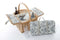Yuppie Wine Picnic Basket – Natural Wicker (2 Persons) - iBags - Luggage & Leather Bags